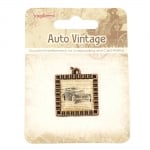 Висулка метал 29x25x3 мм дупка 2 мм цвят антик бронз Auto Vintage 1 брой