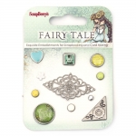 Брадс и елементи за лепене за декорация и скрапбукинг Fairy Tale 11 броя