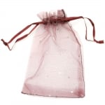 Торбичка за бижута 110x160 мм бордо