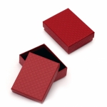 Кутийка за бижута 70x90 мм червена