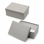 Кутия за подарък правоъгълна 31x23x13 см сива