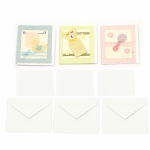 URSUS колекция мини картички Бебе ръчно изработени с допълнителен лист и плик 6 дизайна асорти -1 брой