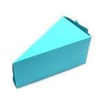 Заготовка за Парче торта картон 12x6.5x6 см синьо -1 брой