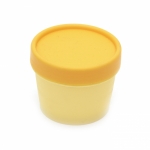 Кутия пластмасова с капачка с винт 70x54 мм цвят жълт