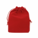 Торбичка за бижута 12x16 см кадифе червена 