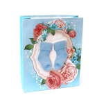 Подаръчна торбичка от картон 26x32x10 см 3D Baby boy