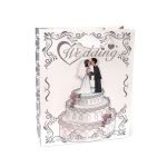 Подаръчна торбичка от картон 26x32x10 см 3D Сватбена торта