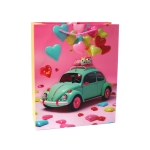 Подаръчна торбичка от картон 26x32x10 см 3D Кола на любовта