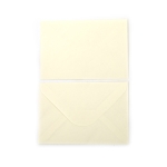 Плик за картичка 16x11 см цвят екрю -20 броя