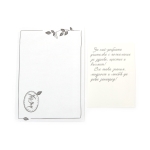 Картичка крафт картон 15.5x10.5 см с плик -1 брой