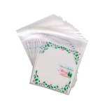 Целофанов плик 10x13 см Коледно настроение цвят прозрачен с бял гръб и лепка -100 броя 