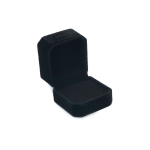 Кутия за бижута кадифе 5x5.5x4 см цвят черен