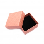 Кутия за бижута 7x7 см бледо розова