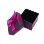 Кутия за бижута 75x75x55 мм цвят тъмно лилав