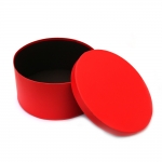 Кутия за подарък кръг 15x8.7 см цвят червен