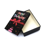 Кутия за подарък Happy Birthday 23x17x6.5 см цвят черен