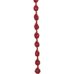 Ширит плетен розичка 7 мм червен -50 метра