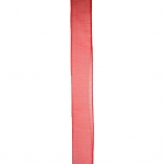 Лента органза 15 мм червена -45 метра