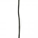 Ламе плетено 3 мм плоско черно ~100 метра