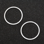 Ринг/пръстен от неръждаема стомана 50 мм бял -2 броя
