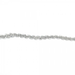 Ширит ламе 8 мм зиг заг сребро ~43 метра