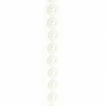 Ширит перлен 15 мм цвят бял -1 метър