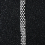 Ширит перлен 15 мм цвят бял - 1 метър