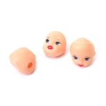 Глава за кукла с рисувани очи без коса 26x27x24 мм модел момиче -10 броя
