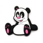 Фигурка гумена 28x56x4 мм панда със закопчалка - 5 броя