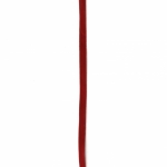 Лента велур 6x1 мм червена -5 броя x 1 метър