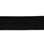 Лента еко велур 20x1.4 мм черен - 1 метър