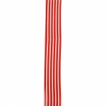 Ширит сатен 25 мм рипс червен райе -2 метра