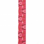 Ширит сатен 25 мм рипс розов фламинго -2 метра