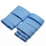 Комплект ленти сатен рипс с ширина от 6 мм до 50 мм -9 размера x 1 метър цвят син