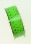 Лента полипропилен 15 мм самозалепваща зелена с панделки -1 метър