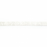 Лента полиестер с блясък 10 мм бяла -10 метра