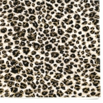 Велур 19x27 см самозалепващ леопардов десен цвят бял и черен златна нишка