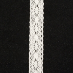 Лента дантела памук 20 мм цвят крем ~1.80 метра