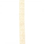 Лента дантела памук 15 мм цвят бежов- 1 метър