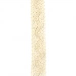 Лента дантела памук 25 мм цвят бежов - 1 метър