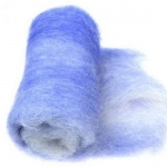 ВЪЛНА 100 % Филц за нетъкан текстил 700х600 мм екстра качество меланж лилаво,бяло -50 грама