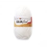 Прежда COLOR FLUID 50 % памук 50 % акрил цвят бял 50 грама - 130 метра