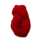 Прежда чиле 100 % акрил цвят червен ~250 грама