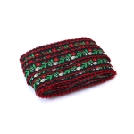 Ширит 16 мм, черен, с бяло, червено, жълто и зелено -5 метра