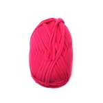 Прежда трикотажна лента 100 % полиестер цвят тъмно розов -100 грама 