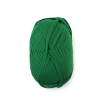 Прежда трикотажна лента 100 % полиестер цвят зелен -100 грама 