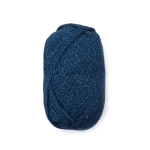 Прежда трикотажна лента 100 % полиестер цвят син с щампа дънки -100 грама 