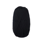Прежда плетена лента 68 % памук 32 % полиамид цвят черен -50 грама 