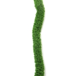 Прежда шенилна 100 % полиестер 20 мм дебелина цвят резеда ~240 грама  -25 метра