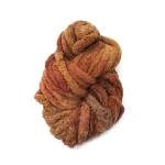 Прежда шенилна 100 % полиестер 20 мм дебелина цвят меланж кафяв ~240 грама  -25 метра